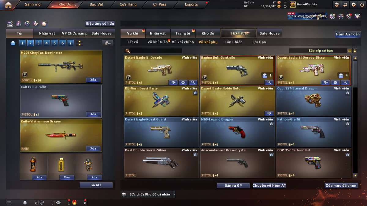 shop acc cf uy tin gia re